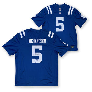 Anthony Richardson Autographed Indianapolis Colts Signed Nike Game Football Jersey Fanatics Authentic COA-Powers Sports Memorabilia