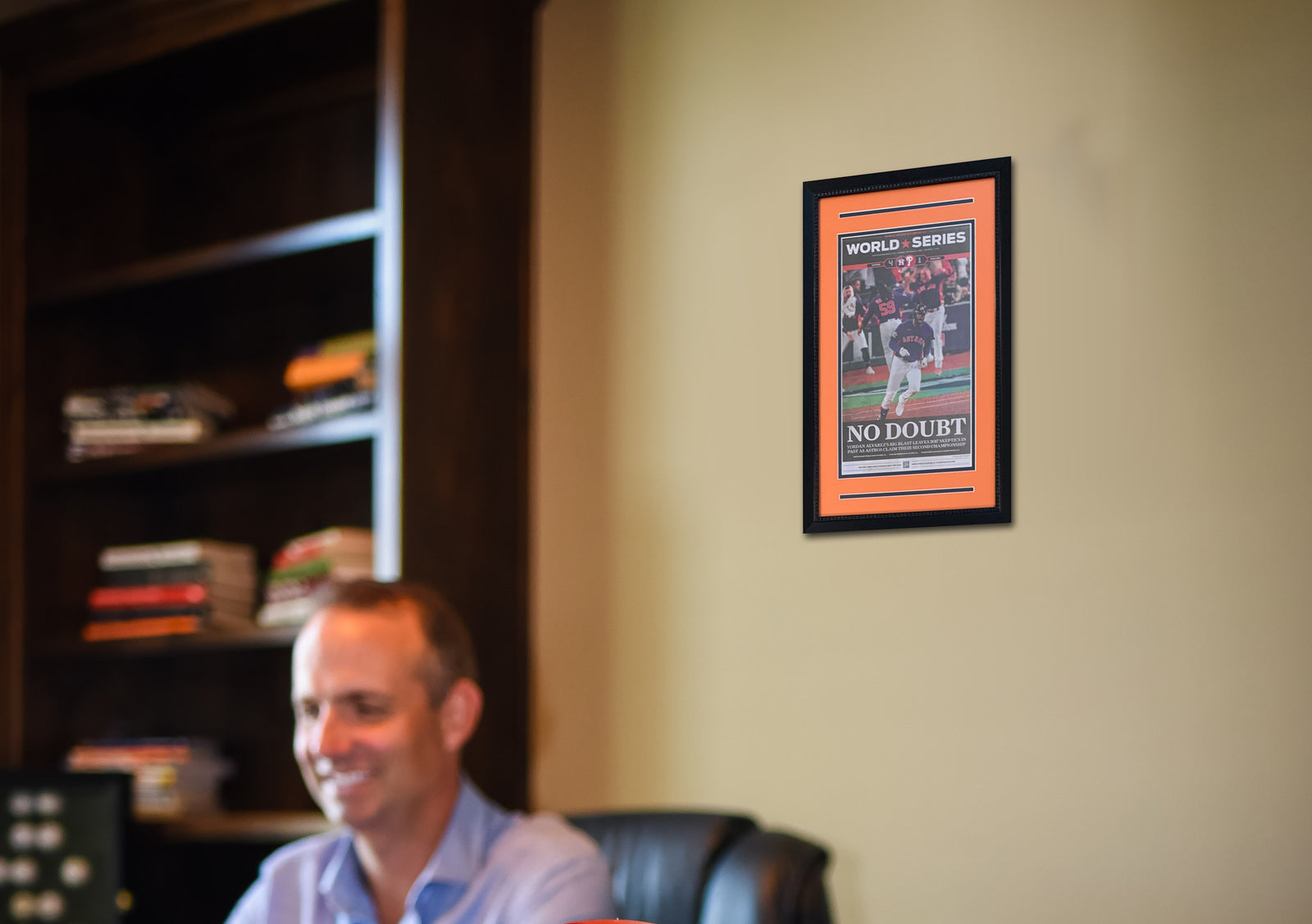 Houston Astros 2022 World Series Champions Chronicle Baseball Original 16x26 Framed Newspaper - Get the authentic real deal! NO DOUBT-Powers Sports Memorabilia