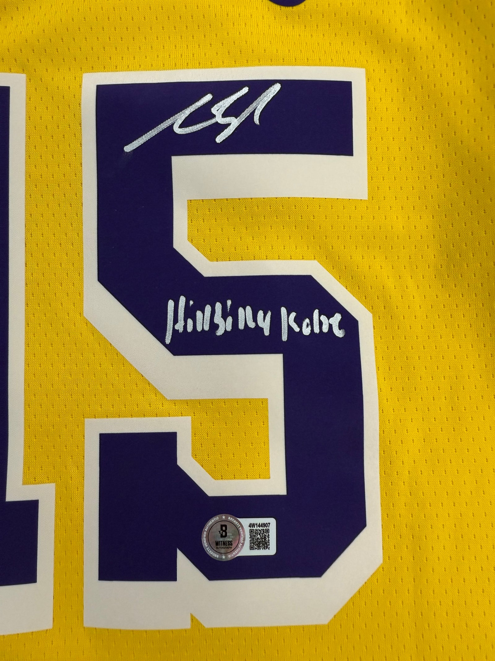 Austin Reaves Autographed Los Angeles Lakers Signed Nike Swingman Gold Basketball Jersey HILLBILLY KOBE Beckett Authenticated COA-Powers Sports Memorabilia