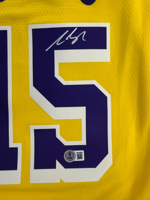 Austin Reaves Autographed Los Angeles Lakers Signed Nike Swingman Gold Basketball Jersey Beckett Authenticated COA-Powers Sports Memorabilia