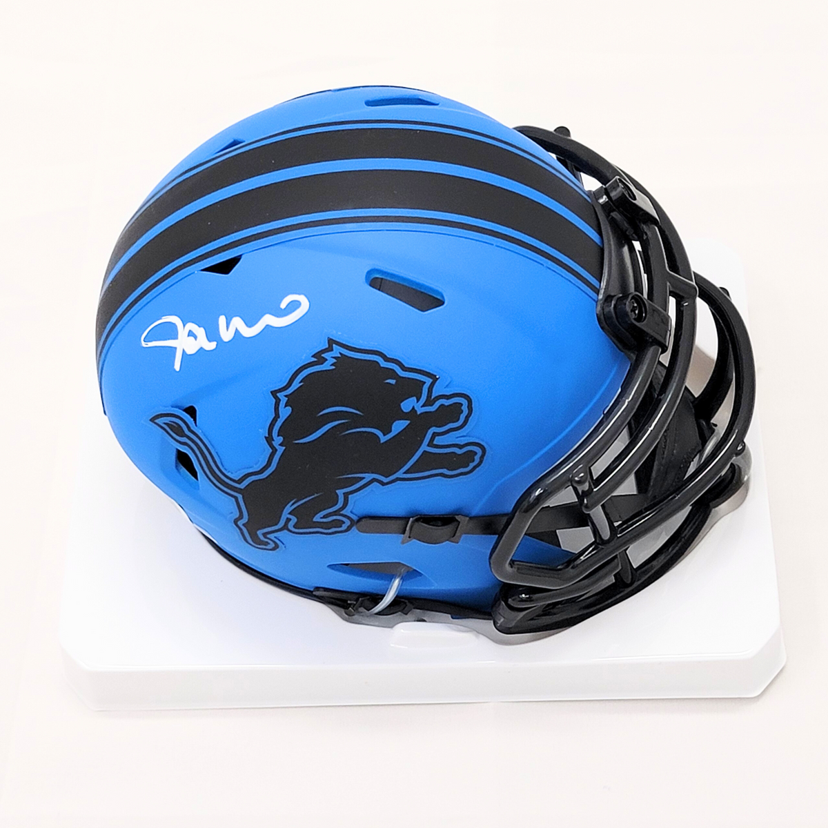 Jameson Williams Signed Detroit Lions Rave Mini Helmet - Beckett-Powers Sports Memorabilia