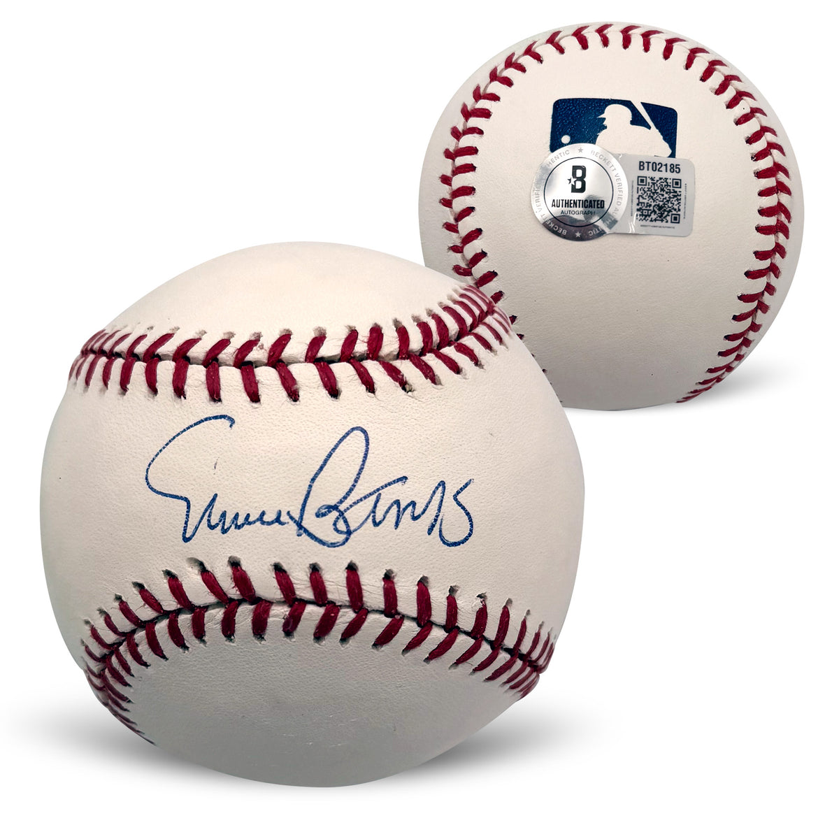 Ernie Banks Signed Chicago Cubs Baseball Beckett BT12085