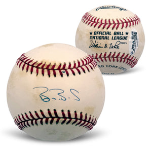 Barry Bonds Autographed National League Baseball JSA CR53446-Powers Sports Memorabilia