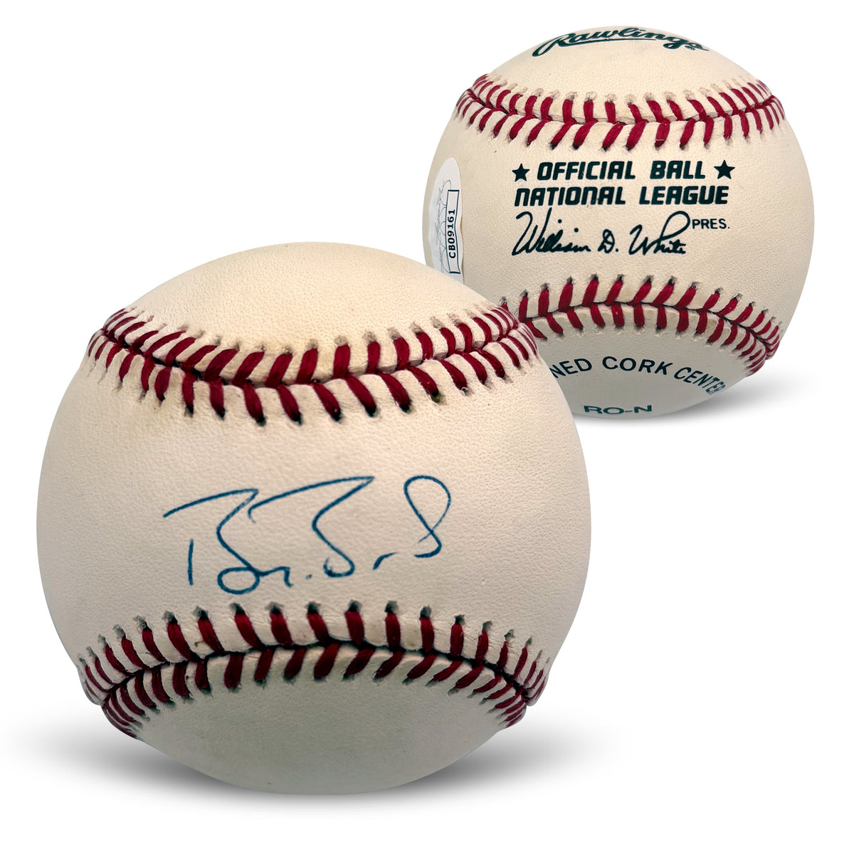 Barry Bonds Autographed National League Baseball JSA CB09161-Powers Sports Memorabilia
