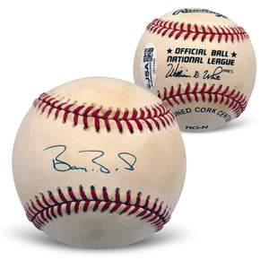 Barry Bonds Autographed National League Baseball JSA CR53448