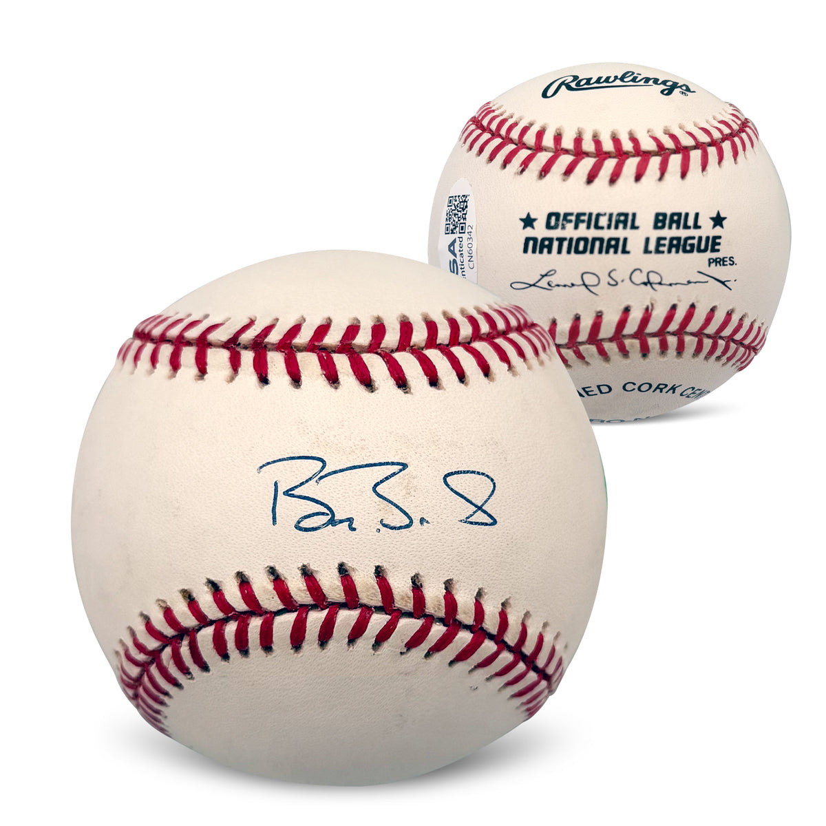 Barry Bonds San Francisco Giants Signed Baseball JSA CN60342