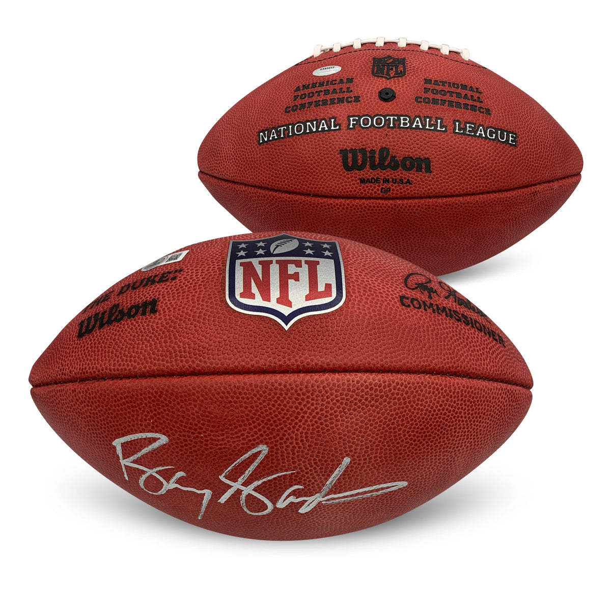 Barry Sanders Autographed NFL Signed Duke Authentic Game Football Beckett COA