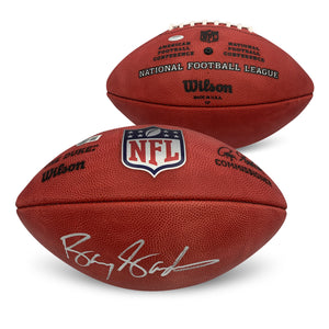 Barry Sanders Autographed NFL Signed Duke Authentic Game Football Beckett COA-Powers Sports Memorabilia