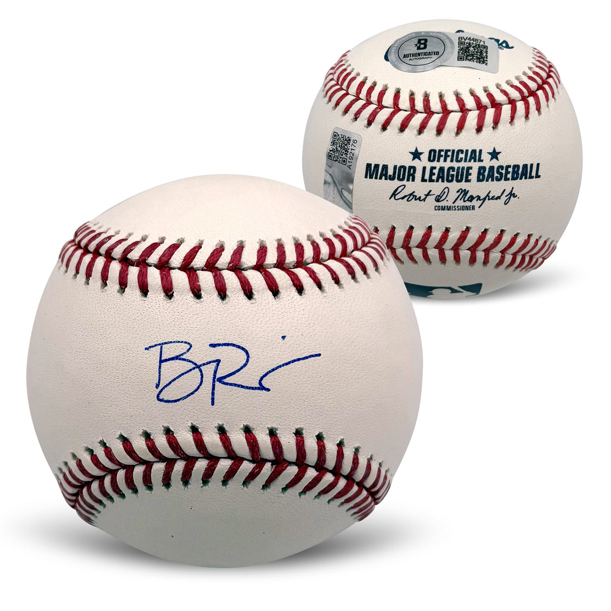 Ben Rice Autographed New York Yankees MLB Baseball Beckett