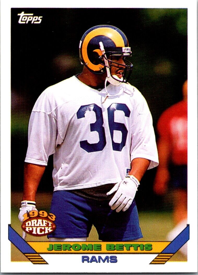 1993 Topps Stadium Club #108 Jerome Bettis Draft Pick Rookie/RC