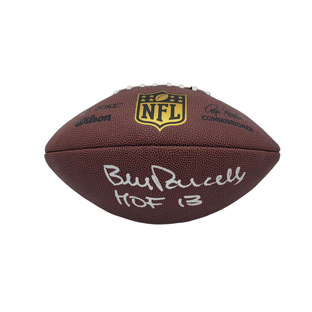 Bill Parcells Signed New York Giants Duke Replica Football | - Beckett-Powers Sports Memorabilia