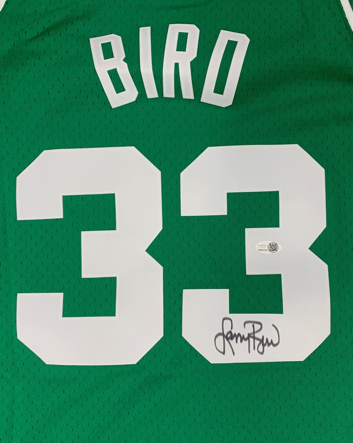 Larry Bird Autographed Boston Celtics Signed Mitchell & Ness Green Swingman Basketball Jersey JSA COA-Powers Sports Memorabilia