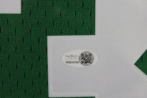 Larry Bird Autographed Boston Celtics Mitchell & Ness Swingman Signed Basketball Framed Jersey JSA COA-Powers Sports Memorabilia