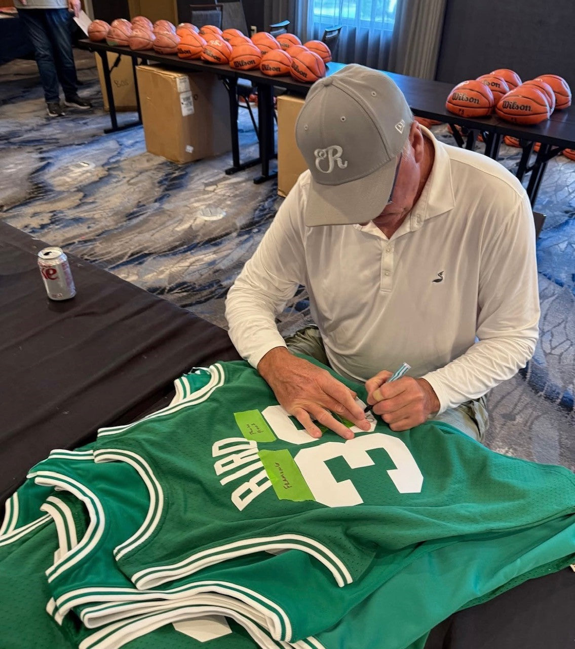 Larry Bird Autograph Signing - Jersey-Powers Sports Memorabilia