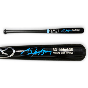 Bo Jackson Autographed 34" Signed Black Baseball Bat Beckett COA-Powers Sports Memorabilia