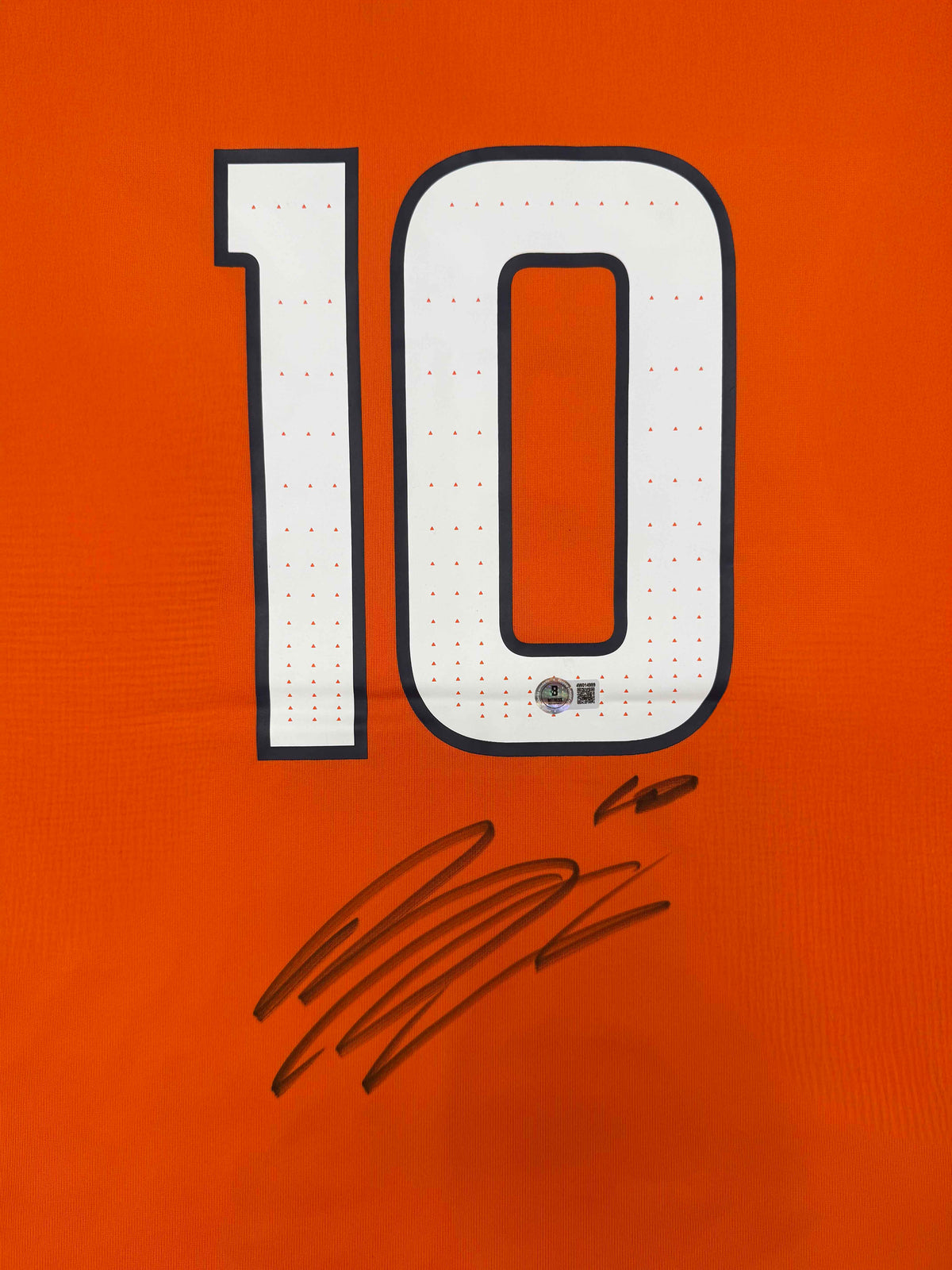 Bo Nix Autographed Denver Broncos Signed Nike Game Orange Jersey Beckett Authenticated COA-Powers Sports Memorabilia