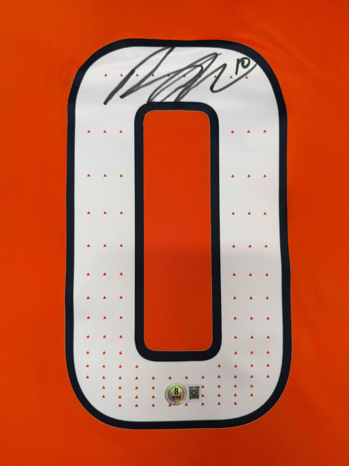 Bo Nix Autographed Denver Broncos Signed Nike Limited Orange Jersey Beckett Authenticated COA-Powers Sports Memorabilia
