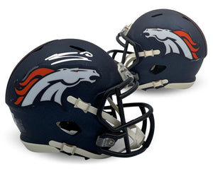 Bo Nix Autographed Denver Broncos Signed Mini Football Helmet Beckett COA