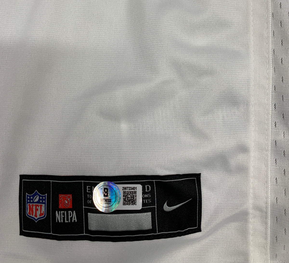 Bo Nix Autographed Denver Broncos Signed Nike Game White Football Jersey Beckett COA-Powers Sports Memorabilia