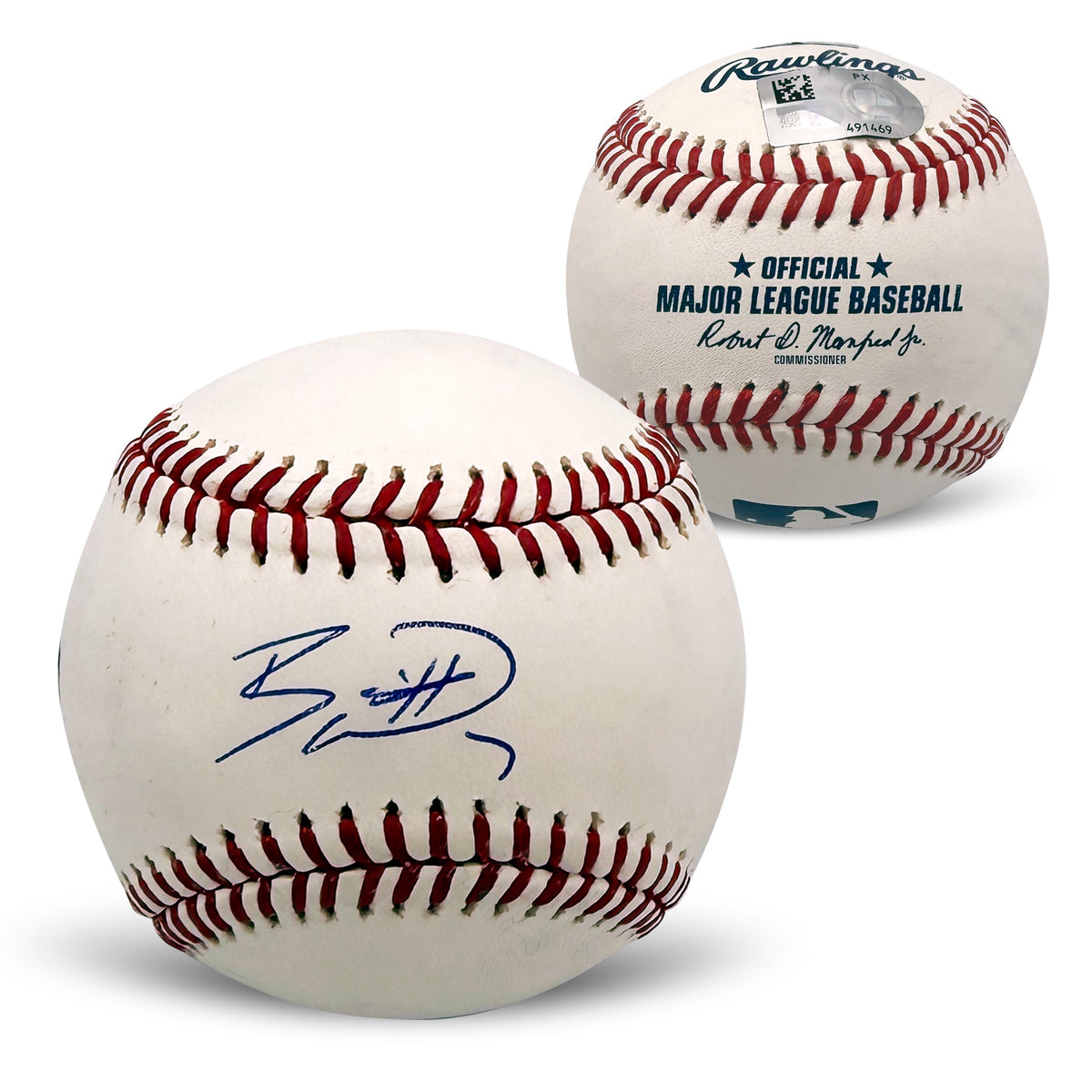Bobby Witt Jr Autographed Kansas City Royals Signed MLB Baseball Fanatics Authentic COA With UV Display Case