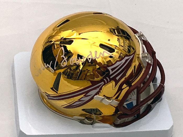 Bobby Bowden Signed Florida State Seminoles Chrome Mini Helmet - Beckett-Powers Sports Memorabilia