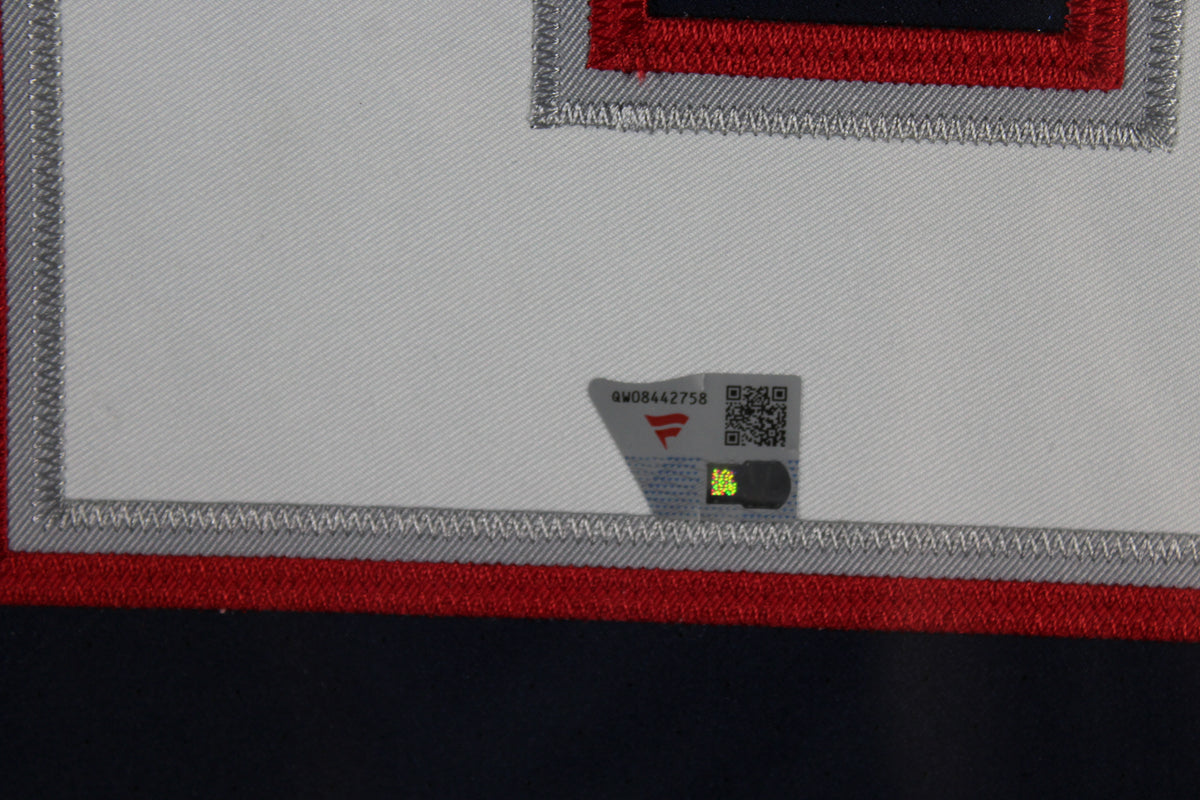 Tom Brady Autographed New England Patriots Signed Nike Elite Football Framed Jersey Fanatics Authentic COA