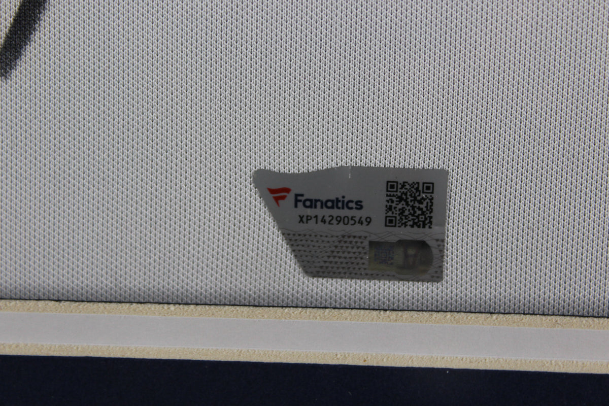 Tom Brady Autographed Michigan Wolverines Signed Jordan Brand Football Framed Jersey Fanatics Authentic COA