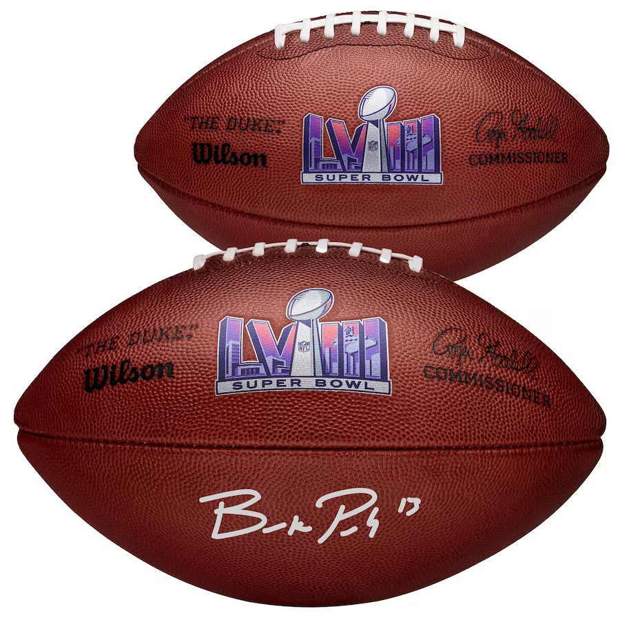 San Francisco 49ers Super Bowl LVIII Autographed Football Pre-Sale (ships by 4/1/24)-Powers Sports Memorabilia