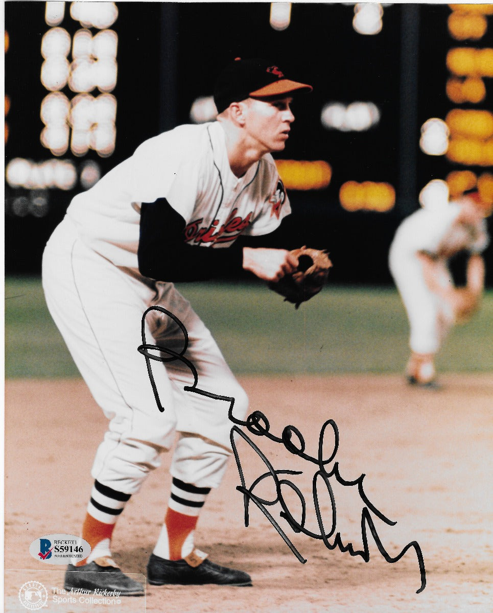 Brooks Robinson Autographed Baltimore Orioles 8x10 Photo Beckett Authenticated-Powers Sports Memorabilia