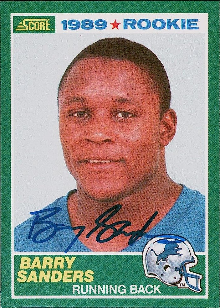 Barry Sanders Autograph Signing Powers Sports Memorabilia