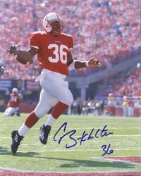 Correll Buckhalter Signed Nebraska Cornhuskers 8x10 Photo (Solo Red)-Powers Sports Memorabilia