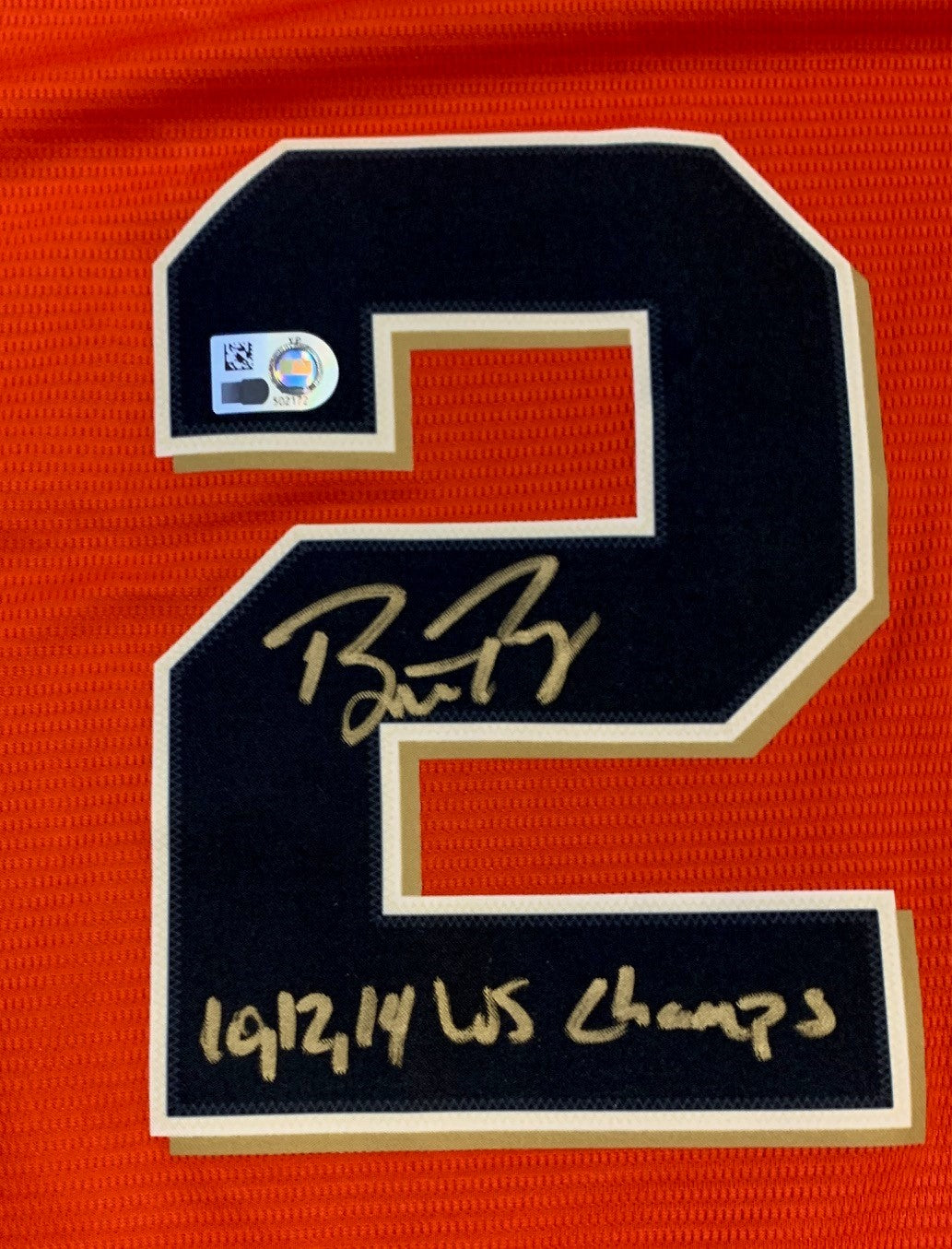 Buster Posey Autographed San Francisco Giants Signed Orange Nike Jersey 3 x World Series Champion MLB Authenticated COA-Powers Sports Memorabilia