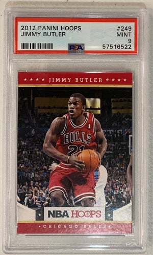 Jimmy Butler 2012 Panini Hoops Basketball RC Rookie Card #249 Graded PSA 9-Powers Sports Memorabilia