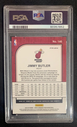 Jimmy Butler 2019 Panini Hoops Premium Silver Laser Prizm Basketball Card #146 Graded PSA 10-Powers Sports Memorabilia