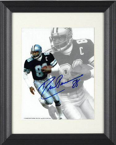 Drew Pearson Autographed Dallas Cowboys 8 x 10 Photograph Custom Framing #88- JSA Hologram-Powers Sports Memorabilia