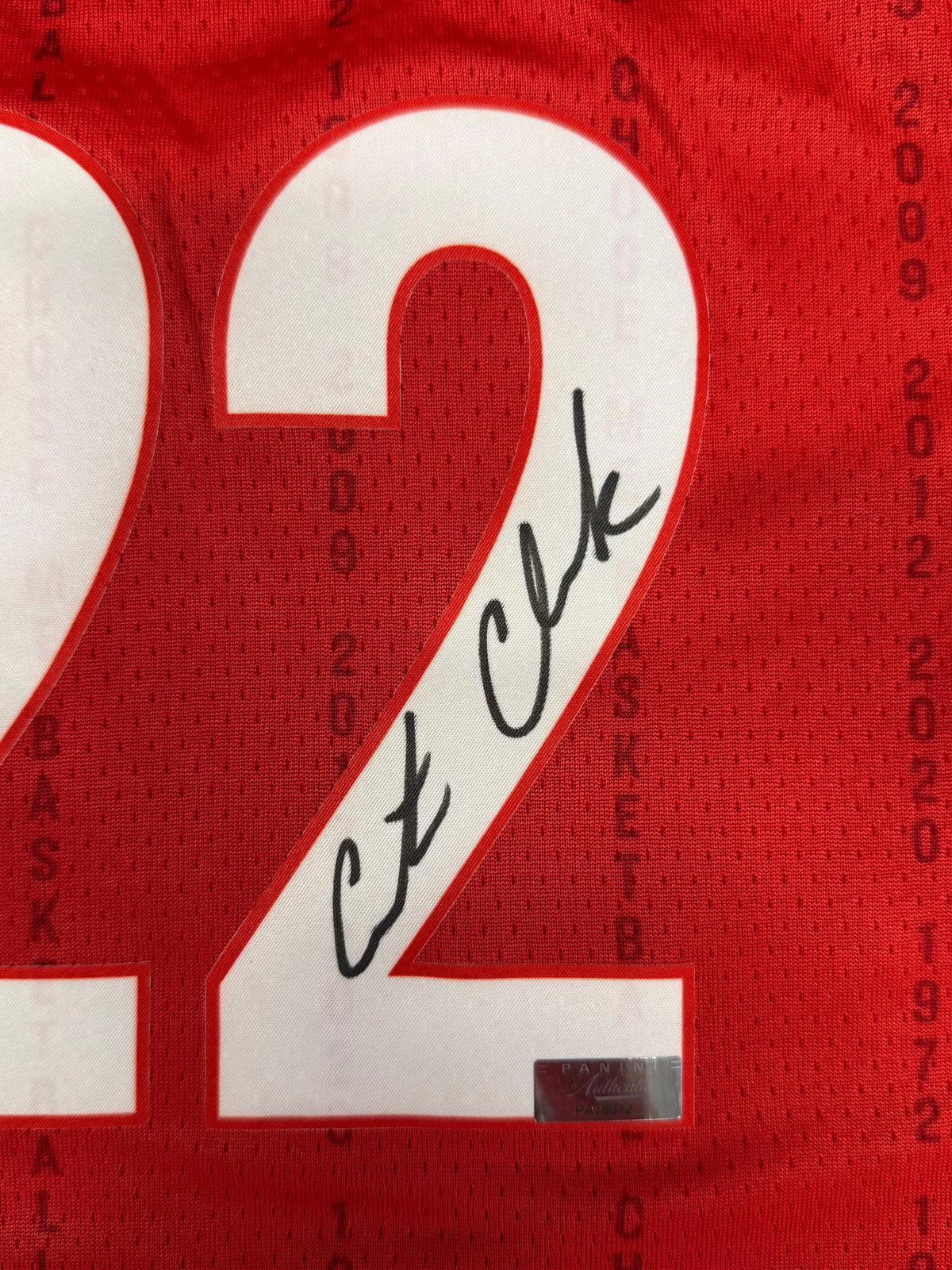 Caitlin Clark Signed Indiana Fever Nike Red Jersey Panini