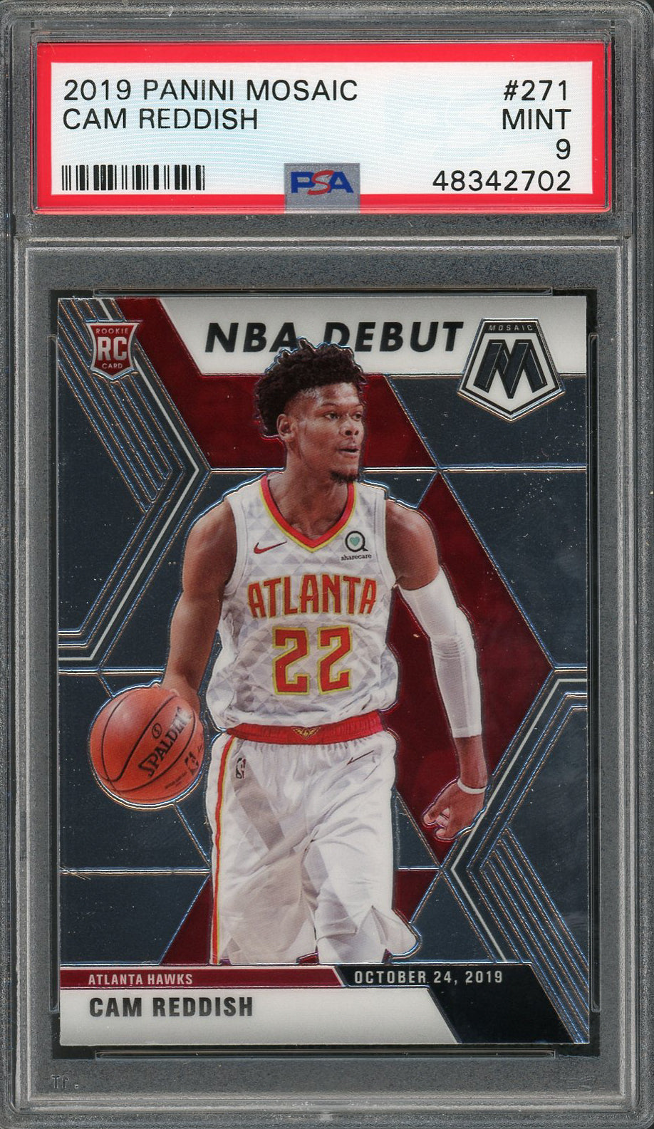 Cam Reddish 2019 Panini Mosaic Basketball Rookie Card RC #271 Graded PSA 9 MINT-Powers Sports Memorabilia