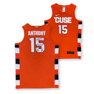 Carmelo Anthony Autographed Syracuse Orange Nike Basketball Signed Stats Jersey Fanatics Authentic COA LE 10 of 15-Powers Sports Memorabilia