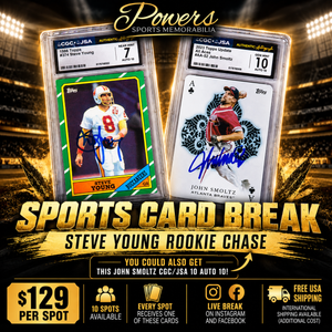 10-Spot Autographed Card Break – Steve Young Rookie Chase