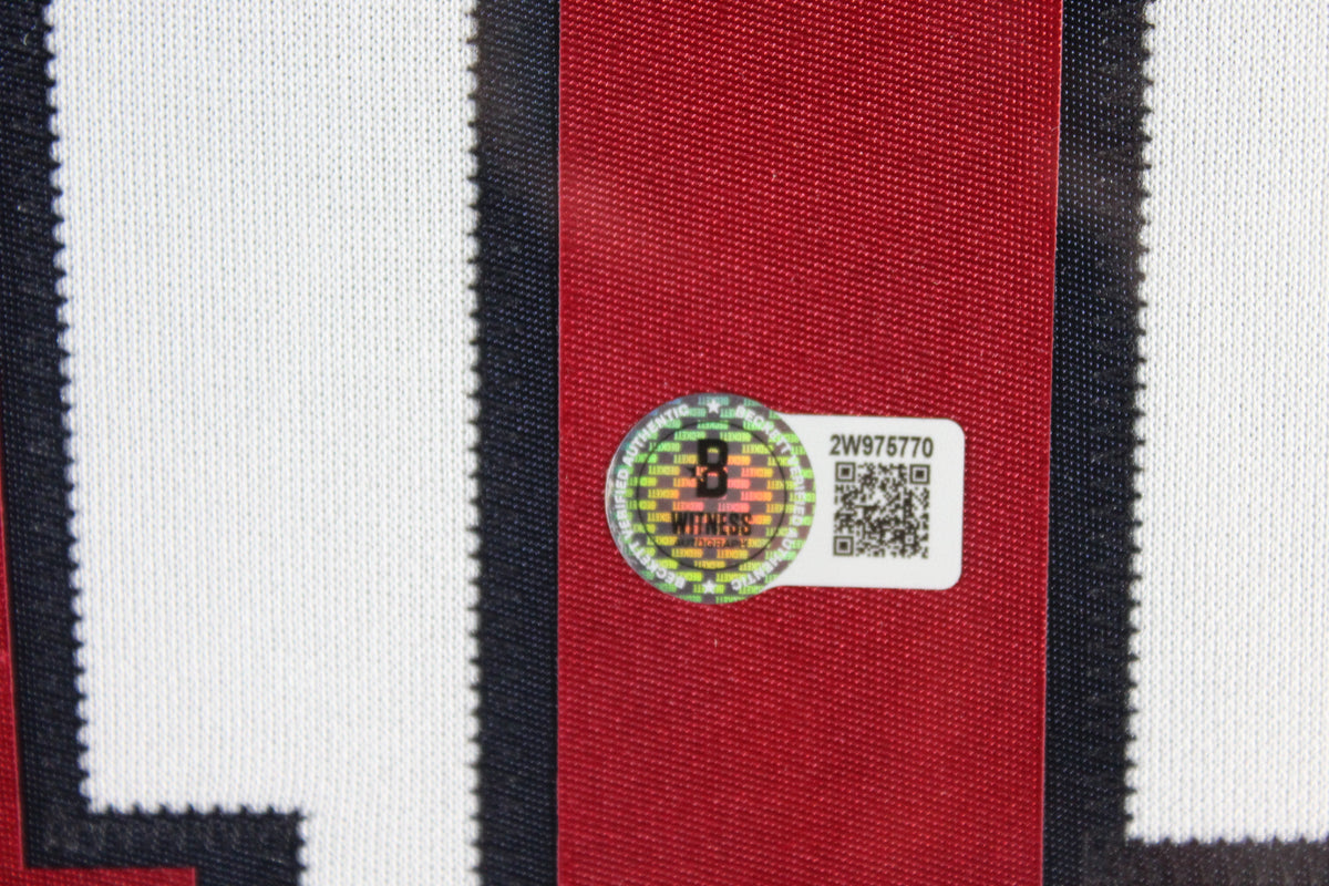 Chipper Jones Autographed Atlanta Braves 1995 World Series Signed Majestic Baseball Framed Jersey Beckett COA-Powers Sports Memorabilia