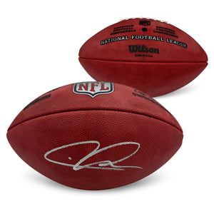 Chris Jones Autographed Kansas City Chiefs Signed NFL Authentic Duke Game Football Beckett COA-Powers Sports Memorabilia