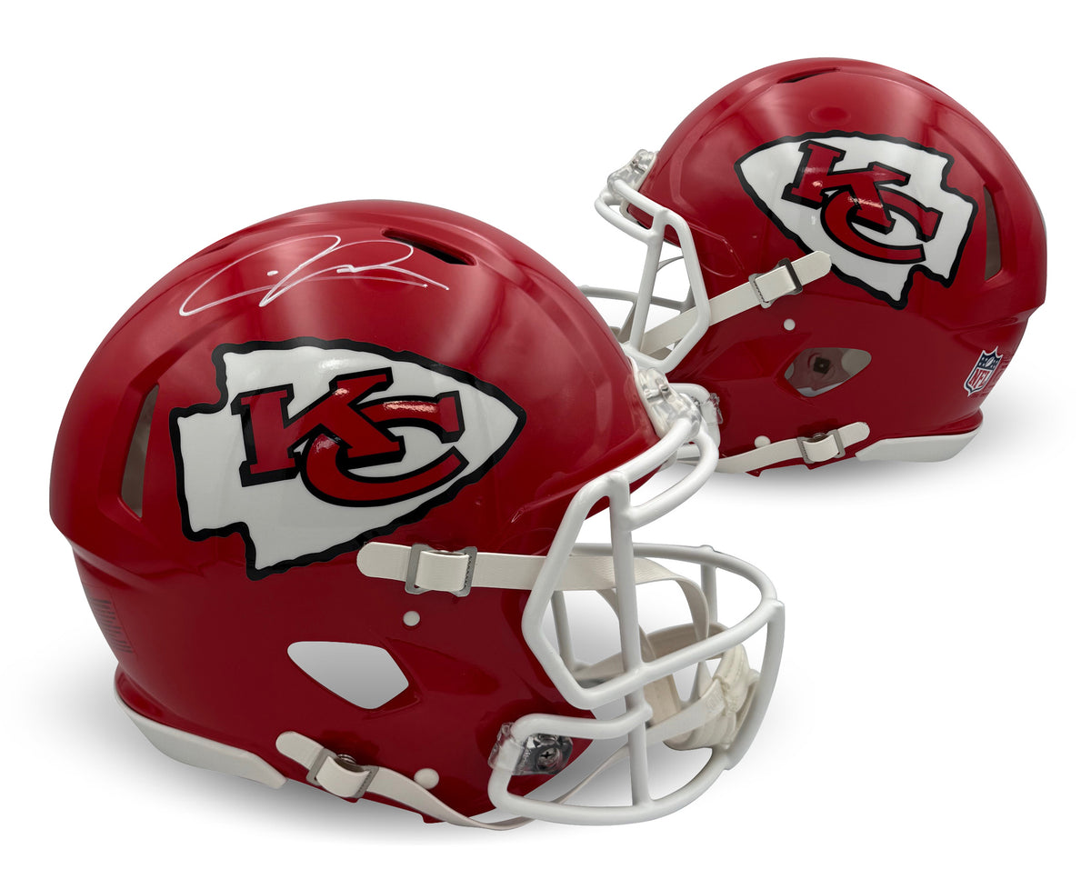 Chris Jones Autographed Kansas City Chiefs Signed Full Size Authentic Football Helmet Beckett COA-Powers Sports Memorabilia