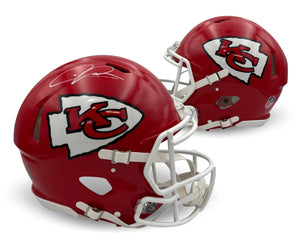 Chris Jones Autographed Kansas City Chiefs Signed Full Size Authentic Football Helmet Beckett COA-Powers Sports Memorabilia