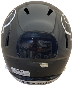 CJ Stroud Autographed Houston Texans Signed Football Full Size Replica Helmet Fanatics Authentic COA-Powers Sports Memorabilia