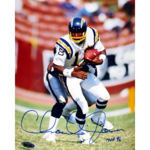 Charlie Joiner Autographed San Diego Chargers 8x10 Photo HOF 96-Powers Sports Memorabilia