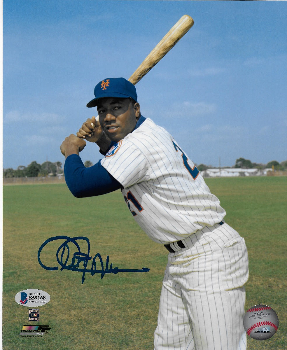Cleon Jones Autographed New York Mets 8x10 Photo Beckett Authenticated-Powers Sports Memorabilia