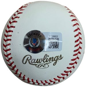 Cole Hamels Autographed 2008 World Series MVP Stats Signed Baseball Beckett COA With UV Display Case-Powers Sports Memorabilia