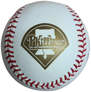 Cole Hamels Autographed 2008 World Series MVP Stats Signed Baseball Beckett COA With UV Display Case-Powers Sports Memorabilia