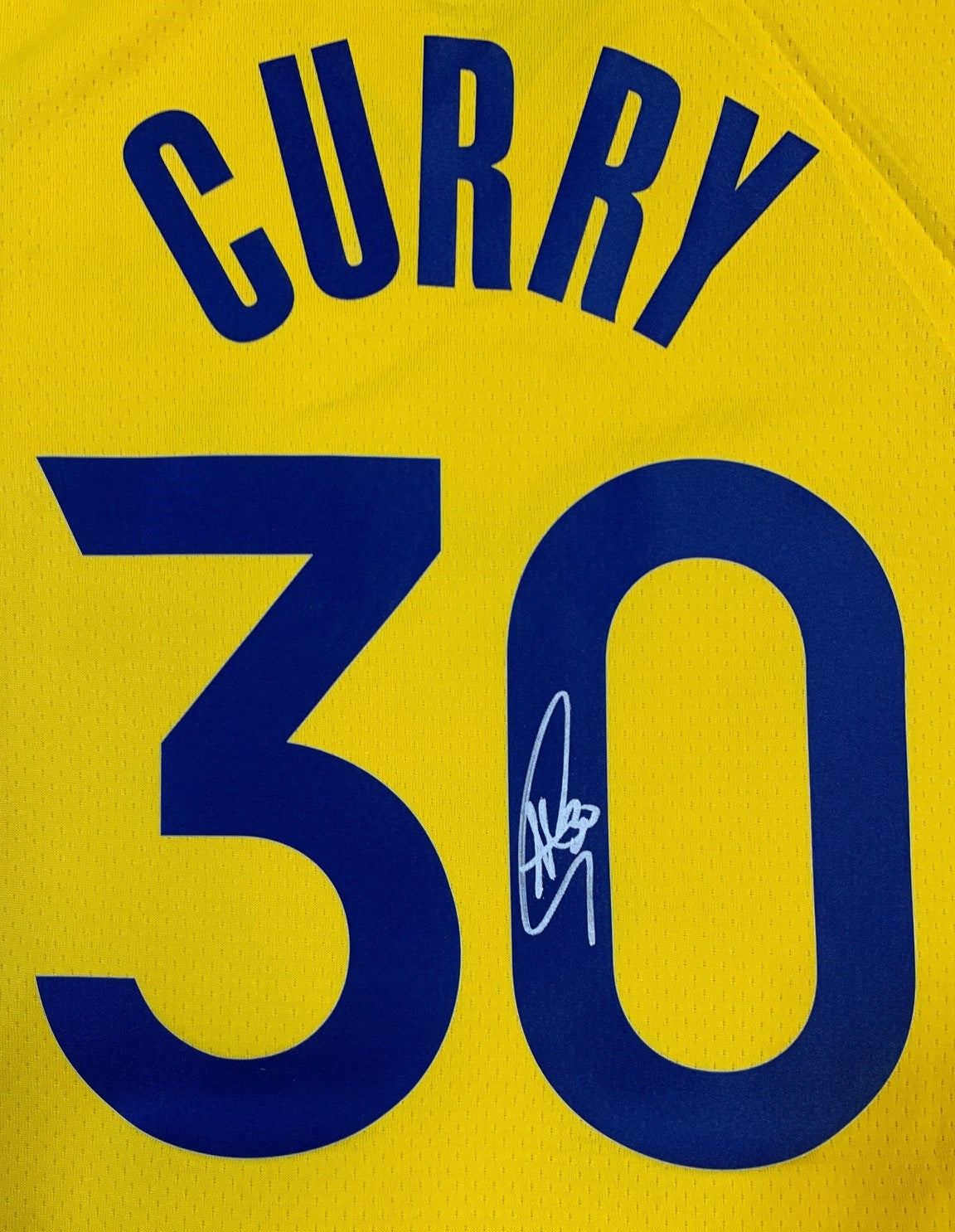 Stephen Curry Autographed Golden State Warriors Signed Nike Swingman Yellow THE BAY Jersey Beckett COA-Powers Sports Memorabilia
