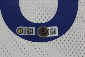 Stephen Curry Autographed Golden State Warriors Signed Nike Swingman White Framed Jersey Beckett COA-Powers Sports Memorabilia